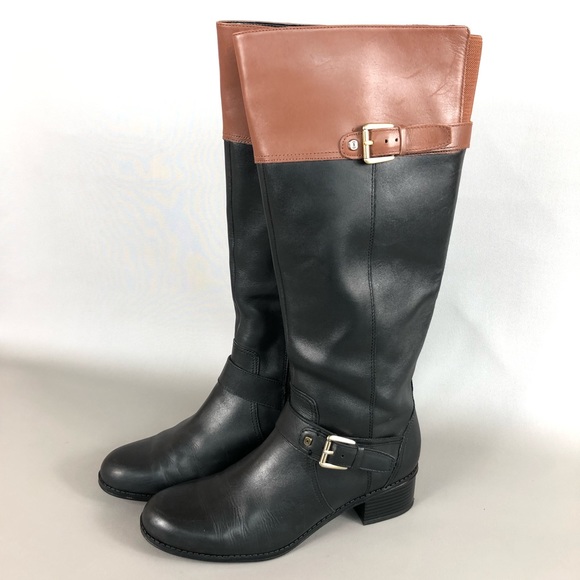 Bandolino Coppa Leather Knee High Riding Boots Size 8 - Picture 4 of 13